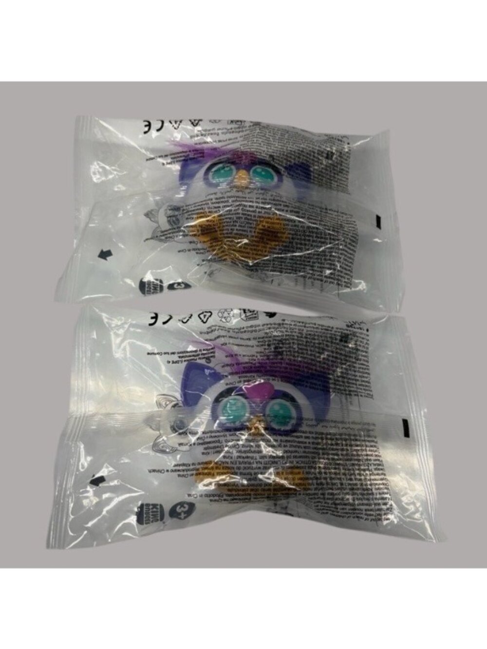 New Burger King Furby Toy Collectibles Sealed Set Of 2 Purple/White 3+ Years
